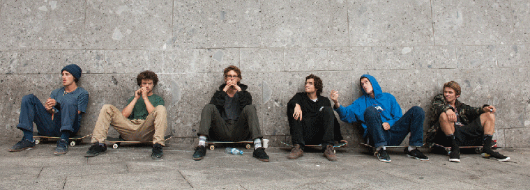 Ein Teil des Skate-Teams von Etnies mit unter anderem Willow, Chris Joslin und Trevor McClung.