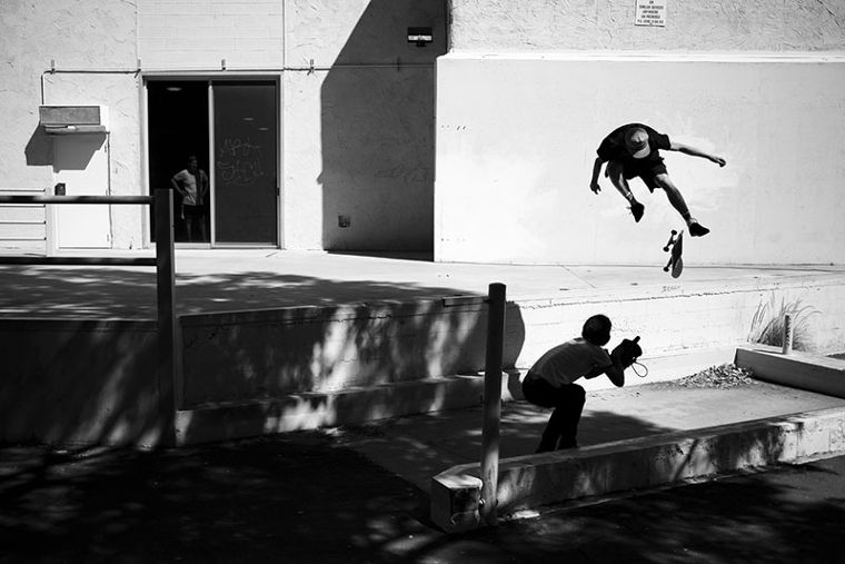 KR3W team rider Kirby with a treflip.