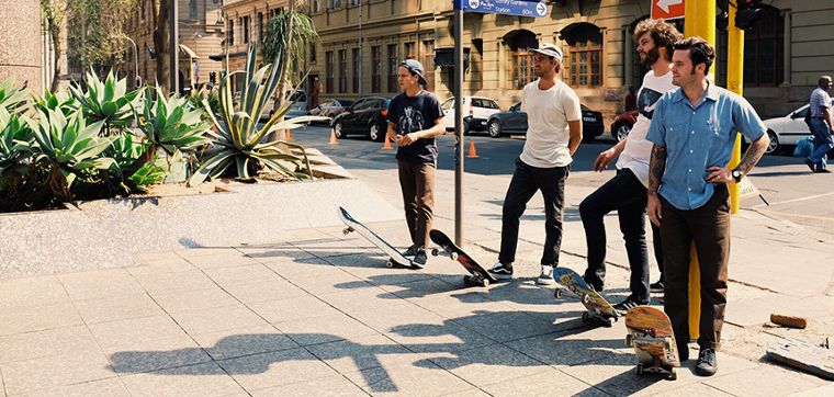 The RVCA skate team in South Africa.