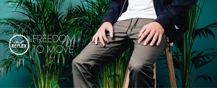 I pantaloni Reell Reflex sono stati pensati per garantire il massimo della libertà di movimento.