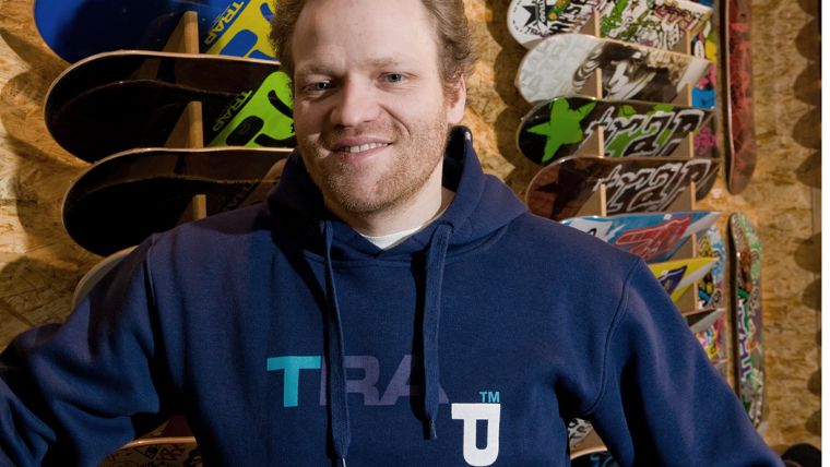 Der Gründer von Trap Skateboards: Richie Löffler.